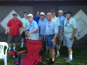 Jack's quartet-singing compatriots share music at his memorial.